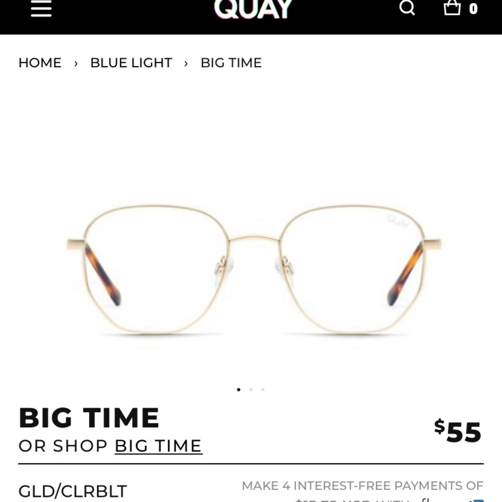 Quay blue light glasses